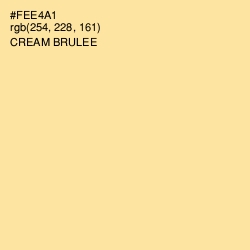 #FEE4A1 - Cream Brulee Color Image